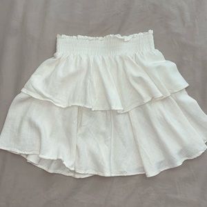 Princess Polly Mini Skirt! White Size 0